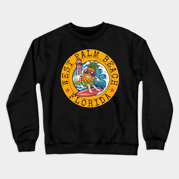 West Palm Beach Crewneck Sweatshirt by Energized Designs